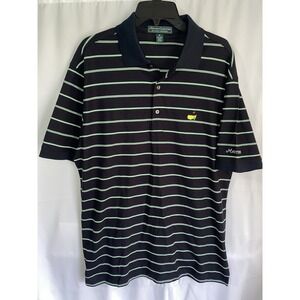Masters Collection 60s Two Ply Mercerized Polo Shirt Mens Medium Striped Golf